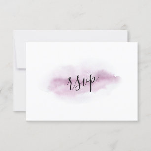 Encantadora caligrafía Boda acuarela rosa RSVP