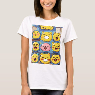 "Encantadora camiseta de diseño de Emoji - Esparce