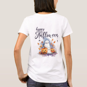 Encantadora camiseta de Halloween con calabaza de