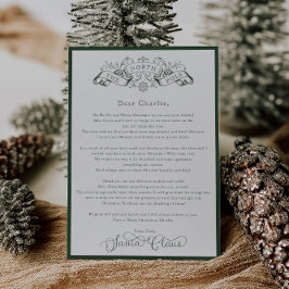 Encantadora carta del Día de los Navidades de Papá