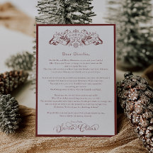 Encantadora carta del Día de los Navidades de Papá