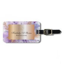 Encantadora etiqueta de equipaje Lavender II