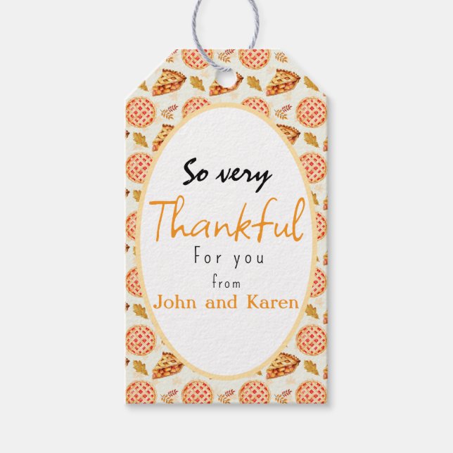 Encantadora etiqueta personalizada de regalo de ag (Anverso)