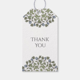 Encantadora Floral Gracias Personalizado Etiquetas