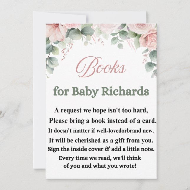Encantadora invitación a Baby Shower (Anverso)