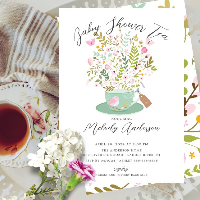 Encantadora invitación a Baby Shower para Fiesta d (Subido por el creador)