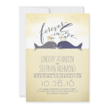 encantadora invitación a bodas en la playa náutica