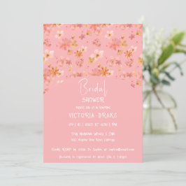 Encantadora Invitación a ducha de novia floral pin