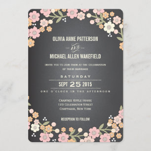 Encantadora Invitación a la Boda Floral de Jardín