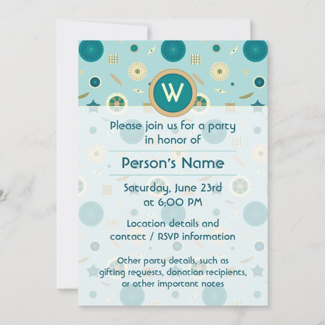 Encantadora invitación a la fiesta de las diatomea (Anverso)