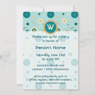 Encantadora invitación a la fiesta de las diatomea