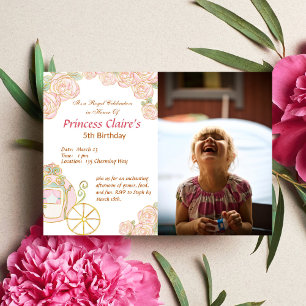 Encantadora invitación a la fotografía de la Princ