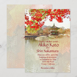 Encantadora invitación a matrimonio personalizado