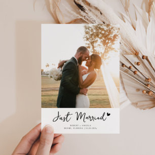encantadora invitación boda recién casada