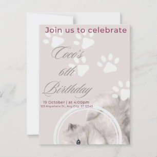 Encantadora Invitación de Cumpleaños Personaliza