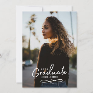 Encantadora Invitación de fotografía de grado