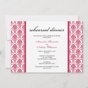 Encantadora invitación para la cena de ensayo del