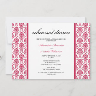 Encantadora invitación para la cena de ensayo del 