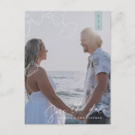 Encantadora postal de Invitación Ginkgo Biloba