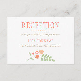 Encantadora Recepción de Boda Rosa Coral Verde