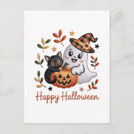 Encantadora tarjeta de saludo de Halloween - Embr