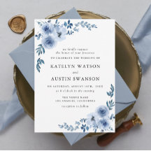 encantadora y polvorienta invitación floral a la b