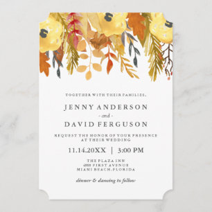 Encantadoras invitaciones a casar con acuarelas de
