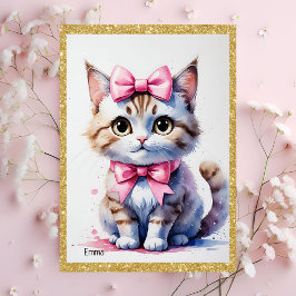 Encantadoras invitaciones de cumpleaños para gatos