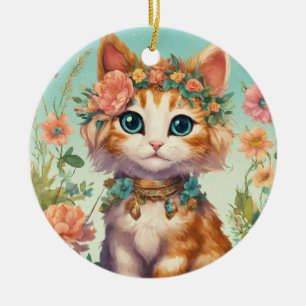"Encantadores ornamentos para gatos - Perfecto par