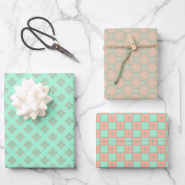 Encantadores pasteles envueltos Papel conjunto de 