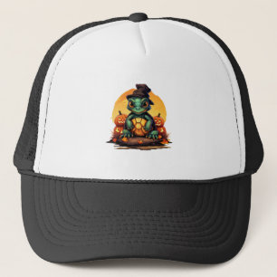 Encantamiento de Halloween Tortuga con Sombrero en