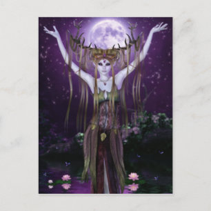 Encantamientos de la tarjeta postal de las criatur