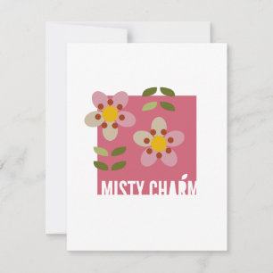 ENCANTO BRUMOSO - Tarjeta de Invitación Floral Mod