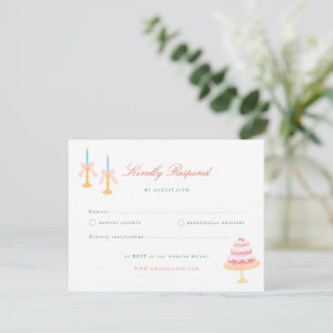 Encanto Coquette RSVP de boda pintado a mano