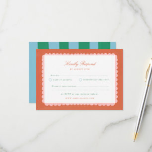 Encanto Coquette RSVP de boda pintado a mano