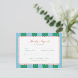 Encanto Coquette RSVP de boda pintado a mano