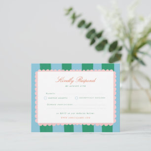 Encanto Coquette RSVP de boda pintado a mano