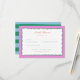 Encanto Coquette RSVP de boda pintado a mano