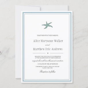 Encanto costero   Invitación a la boda