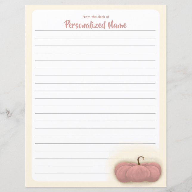 Encanto de cosecha - Hoja de papel en línea (Anverso)