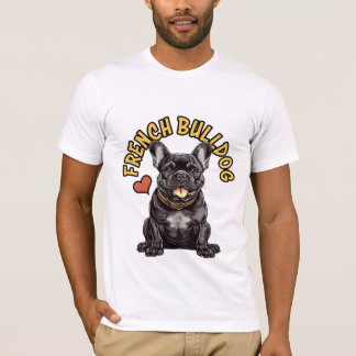 Encanto parisino: camiseta de Bulldog francés