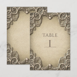 Encanto sureño elegante número de mesa de arpiller