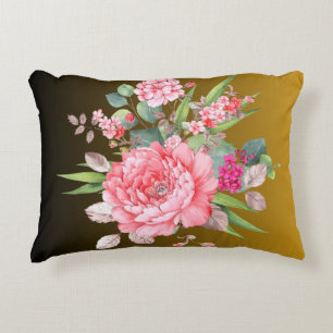 "Encanto vintage: Luminosa y delgada almohada verd