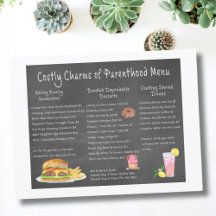 Encantos Costosos del Menú de la Paternidad