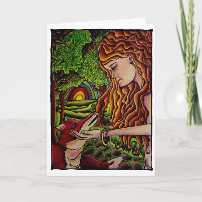 encargado de la tarjeta del zorro (Anverso)