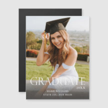 Encendedor de imán de graduación de foto y graduad