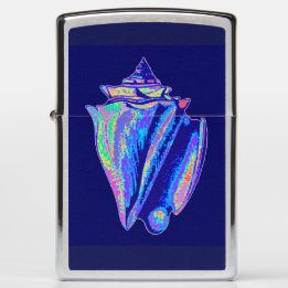 Encendedor de Zippo de la concha King colorida