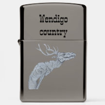 Encendedor zippo de hielo negro Wendigo