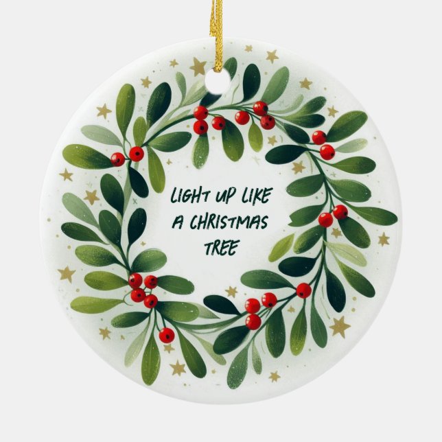 Encender como un adorno de árbol de Navidad (Atrás)