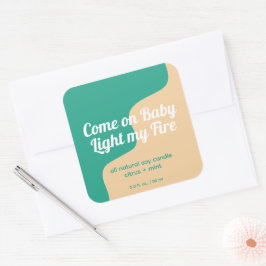 Encender mi etiqueta de producto moderna de fuego